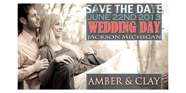 Clay and Amber Wedding Save the Dates