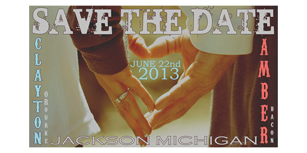 Clay and Amber Wedding Save the Dates