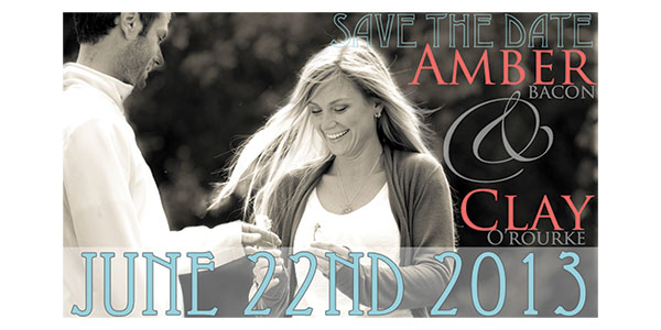 Clay and Amber Wedding Save the Dates