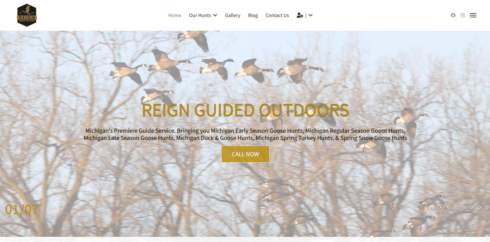 Reign Guided Outdoors - Web Design and Graphic Design